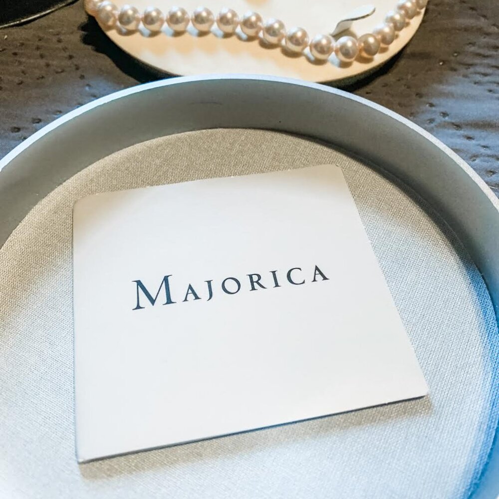 Hard to find! Classic pale pink Majorica Pearl Necklace/Earring Set - like new! - Picture 8 of 12